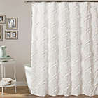 Alternate image 0 for Lush Decor 72-Inch x 72-Inch Ruffle Diamond Shower Curtain in White