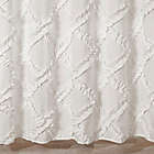 Alternate image 1 for Lush Decor 72-Inch x 72-Inch Ruffle Diamond Shower Curtain in White