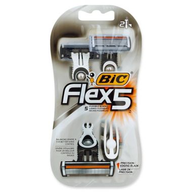 BIC&reg; Flex 5&trade; 2-Count Men's Disposable Razor. View a larger version of this product image.