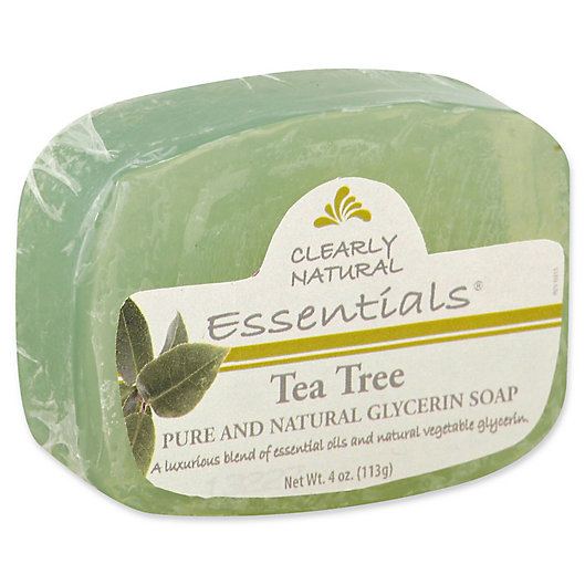 Alternate image 1 for Clearly Natural Essentials 4 oz. Glycerine Bar Soap in Tea Tree