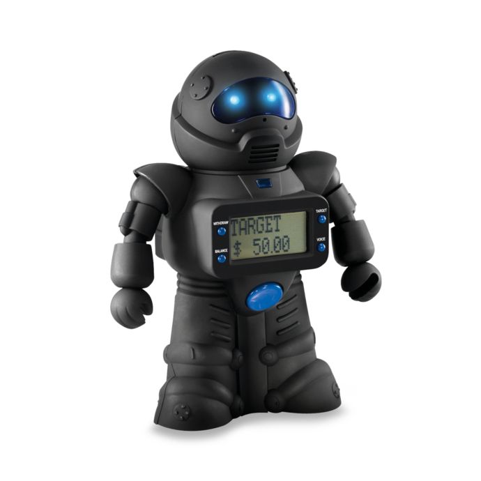 The Sharper Image® Digital Coin Counting Robot Bank Bed Bath &amp; Beyond