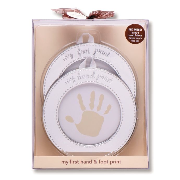 Keepsakes > Carter's® Hand and Foot Print Keepsake in Silver