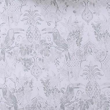 Tropical Plantation Toile King Comforter Set in Grey/White. View a larger version of this product image.