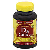 Nature&#39;s Reward&trade; 400-Count 2000 IU High Potency Vitamin D3 Quick Release Softgels