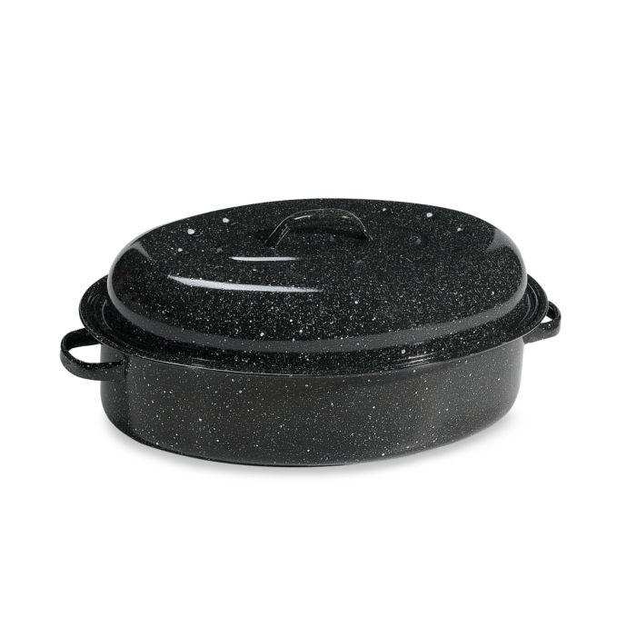 Granite Ware 15 Inch Oval  Covered Roaster  Bed Bath Beyond