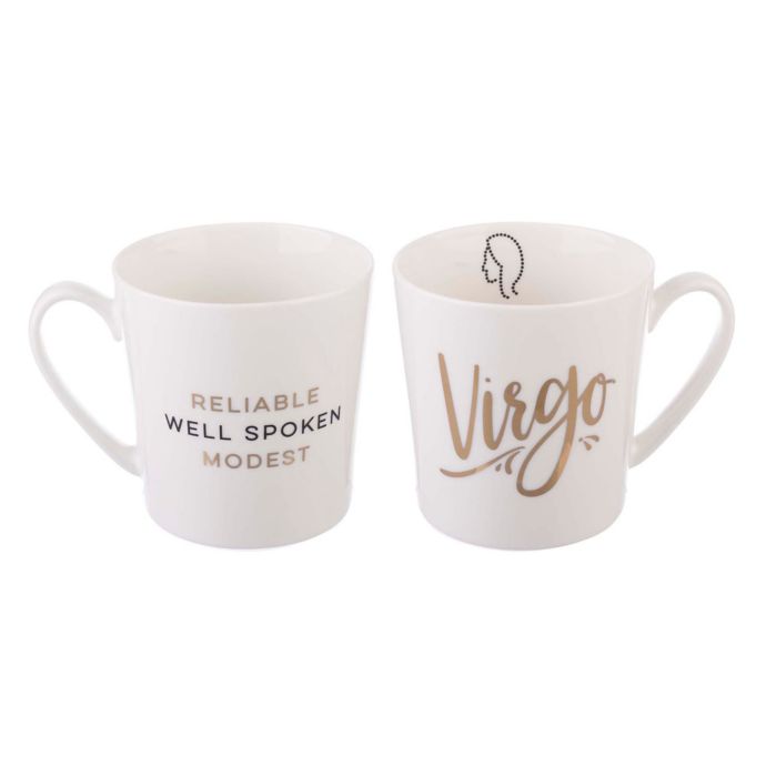 Formations Virgo Zodiac Mug in White/Gold Bed Bath & Beyond