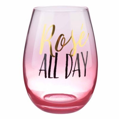 pink wine glasses