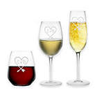 Alternate image 1 for Susquehanna Glass Carved Wine Glass Collection