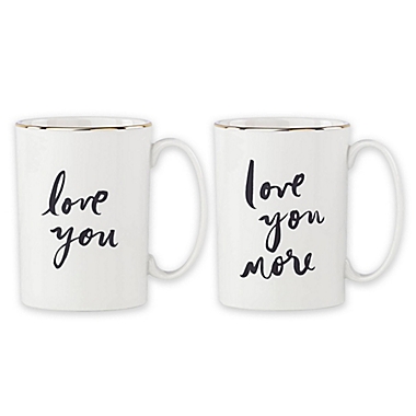 kate spade new york Bridal Party &quot;Love.&quot; &amp; &quot;Love You More&quot; Mugs (Set of 2). View a larger version of this product image.