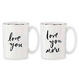 kate spade new york Bridal Party "Love." & "Love You More" Mugs (Set of 2)