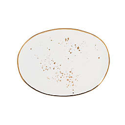 Olivia & Oliver™ Harper Splatter Organic Shape Gold 13-Inch Oblong Platter