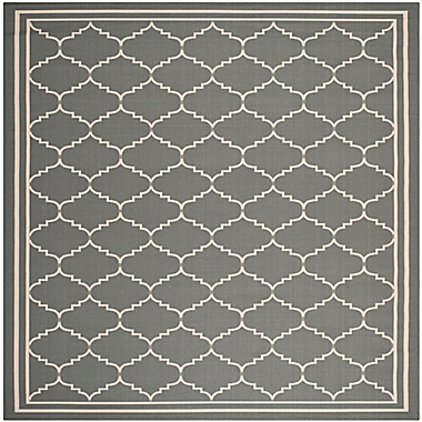 Safavieh Courtyard 8-Foot x 11-Foot Remi Indoor/Outdoor Rug in Grey/Beige. View a larger version of this product image.