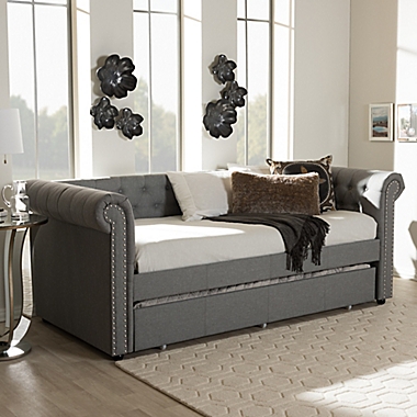 Baxton Studio Mabelle Daybed with Trundle. View a larger version of this product image.