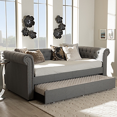Baxton Studio Mabelle Daybed with Trundle. View a larger version of this product image.