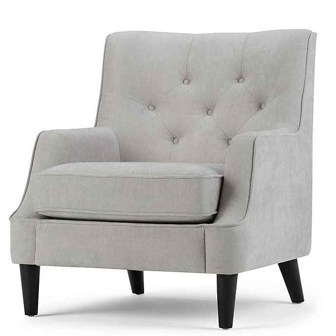 Grange Tufted Club Chair In Light Dove Grey Bed Bath Beyond