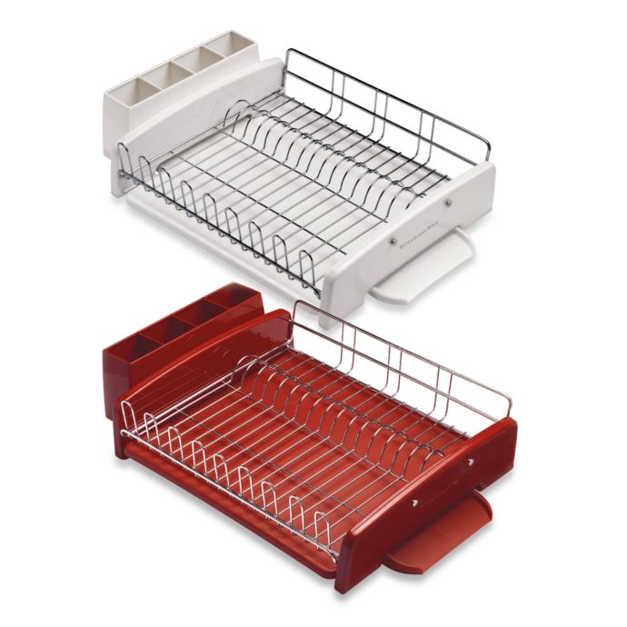 kitchenaid dish drying rack red