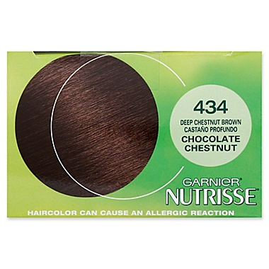 Garnier&reg; Nutrisse Nourishing Color Crème in 434 Dark Chestnut Brown. View a larger version of this product image.