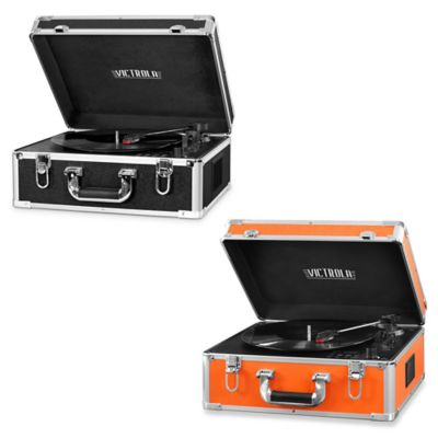 Victrola™ FullSize Suitcase Record Player with CD Player and Bluetooth