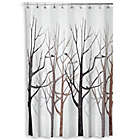 Alternate image 0 for iDesign&reg; Forest 72-Inch x 72-Inch Shower Curtain in Grey/Black