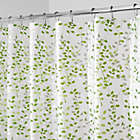 Alternate image 1 for iDesign&reg; Vine PEVA Shower Curtain in Green/White