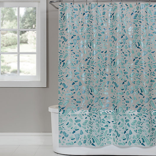 Peva Shower Curtain In White Bed Bath, Are Peva Shower Curtains Recyclable