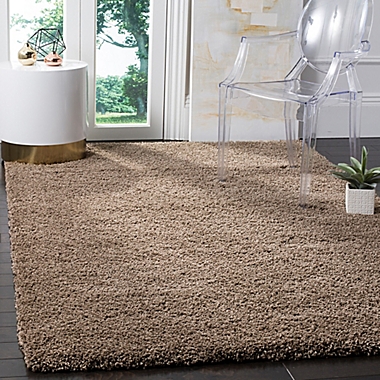 Safavieh California Shag 5-Foot 3-Inch x 7-Foot 6-Inch Irvine Rug in Taupe. View a larger version of this product image.