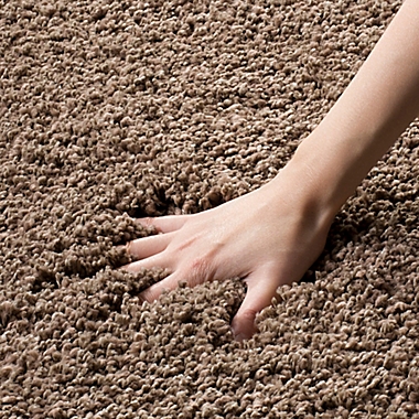 Safavieh California Shag 5-Foot 3-Inch x 7-Foot 6-Inch Irvine Rug in Taupe. View a larger version of this product image.