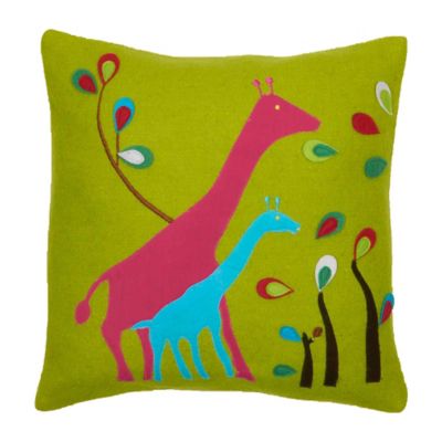Amity Home Giraffe Square Throw Pillow