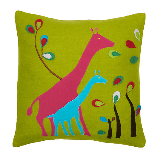 Alternate image 1 for Amity Home Giraffe Square Throw Pillow