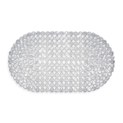 clear rubber bath mat