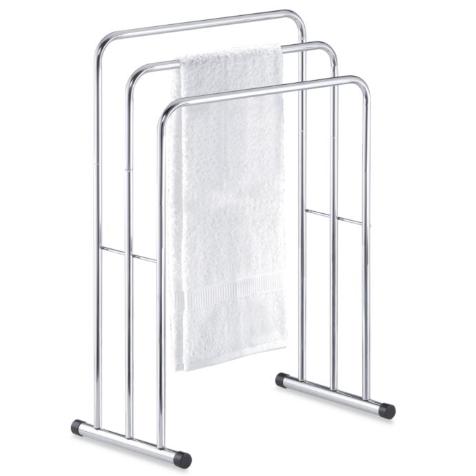 Three-Tier Free Standing Towel Stand Valet | Bed Bath & Beyond