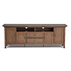Alternate image 2 for Simpli Home Redmond Solid Wood 72 inch TV Media Stand in Rustic Natural Aged Brown