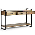 Alternate image 1 for Simpli Home Riverside Solid Mango Wood Console Sofa Table in Natural