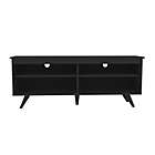 Alternate image 1 for Forest Gate 58&quot; Mid-Century Modern Wood Console in Black