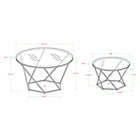Alternate image 7 for Forest Gate Olivia Modern Geometric Glass Nesting Coffee Tables in Gold