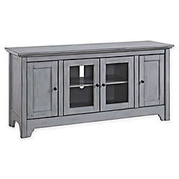 Forest Gate Wood TV Media Console in Antique Grey