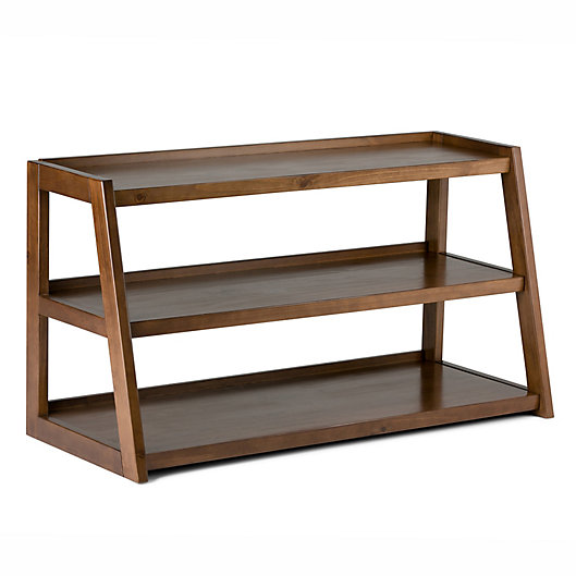 Alternate image 1 for Simpli Home Sawhorse 48-Inch Solid Wood TV Media Stand
