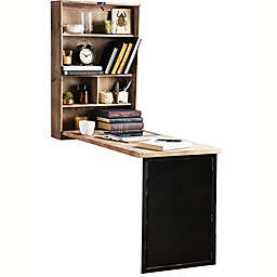The Rustic Home Wall-Mounted Fold Away Desk