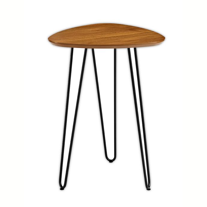 Forest Gate 18 Harlow Mid Century Modern Hairpin Wood Side Table In Walnut Bed Bath Beyond