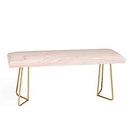 Deny Designs Rebecca Allen Blush Marble Bench in Pink