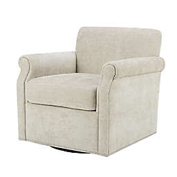 Madison Park Aldrich Swivel Chair in Cream