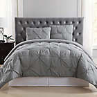 Alternate image 0 for Truly Soft Pleated 2-Piece Twin XL Comforter Set in Grey