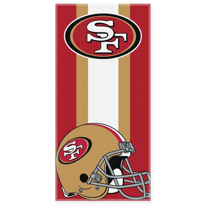 NFL San Francisco 49ers Beach Towel | Bed Bath & Beyond