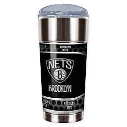 NBA Brooklyn Nets 24 oz. Vacuum Insulated Stainless Steel EAGLE Tumbler with Lid