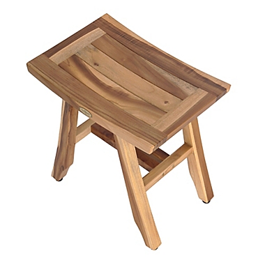 EcoDecors&reg; EarthyTeak&trade; Satori Teak Shower Bench Collection. View a larger version of this product image.