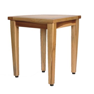 EcoDecors&reg; EarthyTeak&trade; Oasis Teak Corner Shower Bench Collection. View a larger version of this product image.