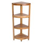 Alternate image 0 for EcoDecors&reg; EarthyTeak&trade; Oasis 38-Inch Teak 4-Tier Corner Shelf