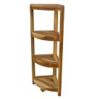Alternate image 2 for EcoDecors&reg; EarthyTeak&trade; Oasis 38-Inch Teak 4-Tier Corner Shelf
