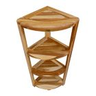 Alternate image 4 for EcoDecors&reg; EarthyTeak&trade; Oasis 38-Inch Teak 4-Tier Corner Shelf