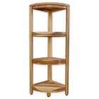 Alternate image 5 for EcoDecors&reg; EarthyTeak&trade; Oasis 38-Inch Teak 4-Tier Corner Shelf